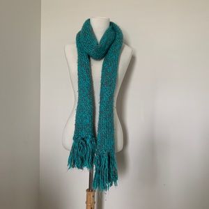 Gray and Teal Scarf